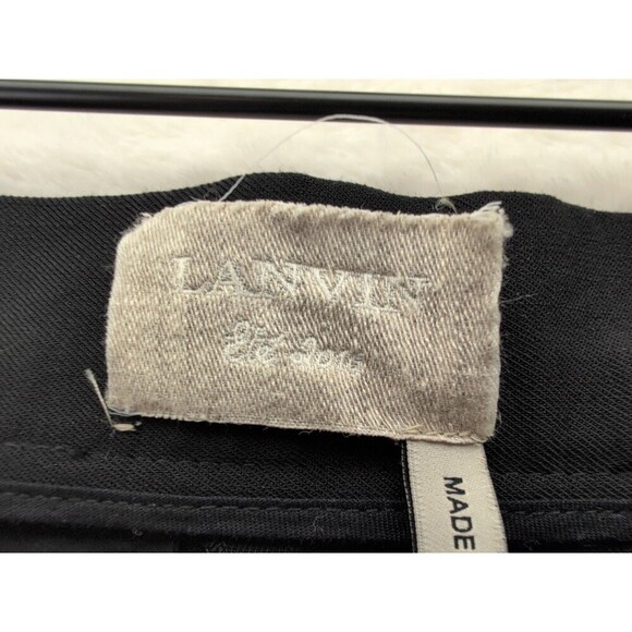 Lanvin Wool Blend Diamond Hook Closure Women's Pants Size 36/6 Made In Slovakia - Picture 11 of 16